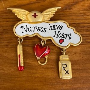 Nurses Have Heart Brooch
